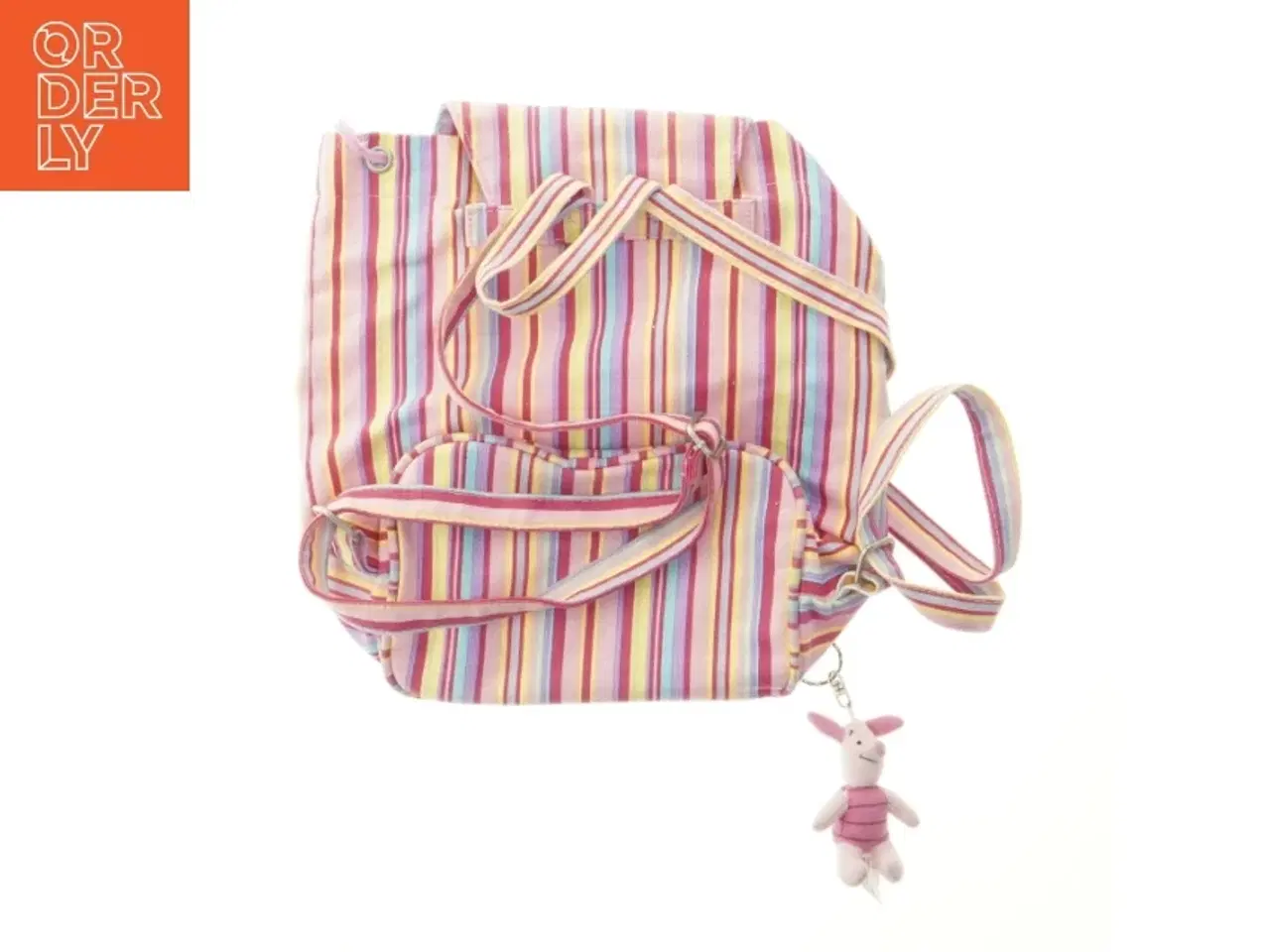 Billede 2 - Lyserød stribet rygsæk fra Disney (str. 29x29 cm)