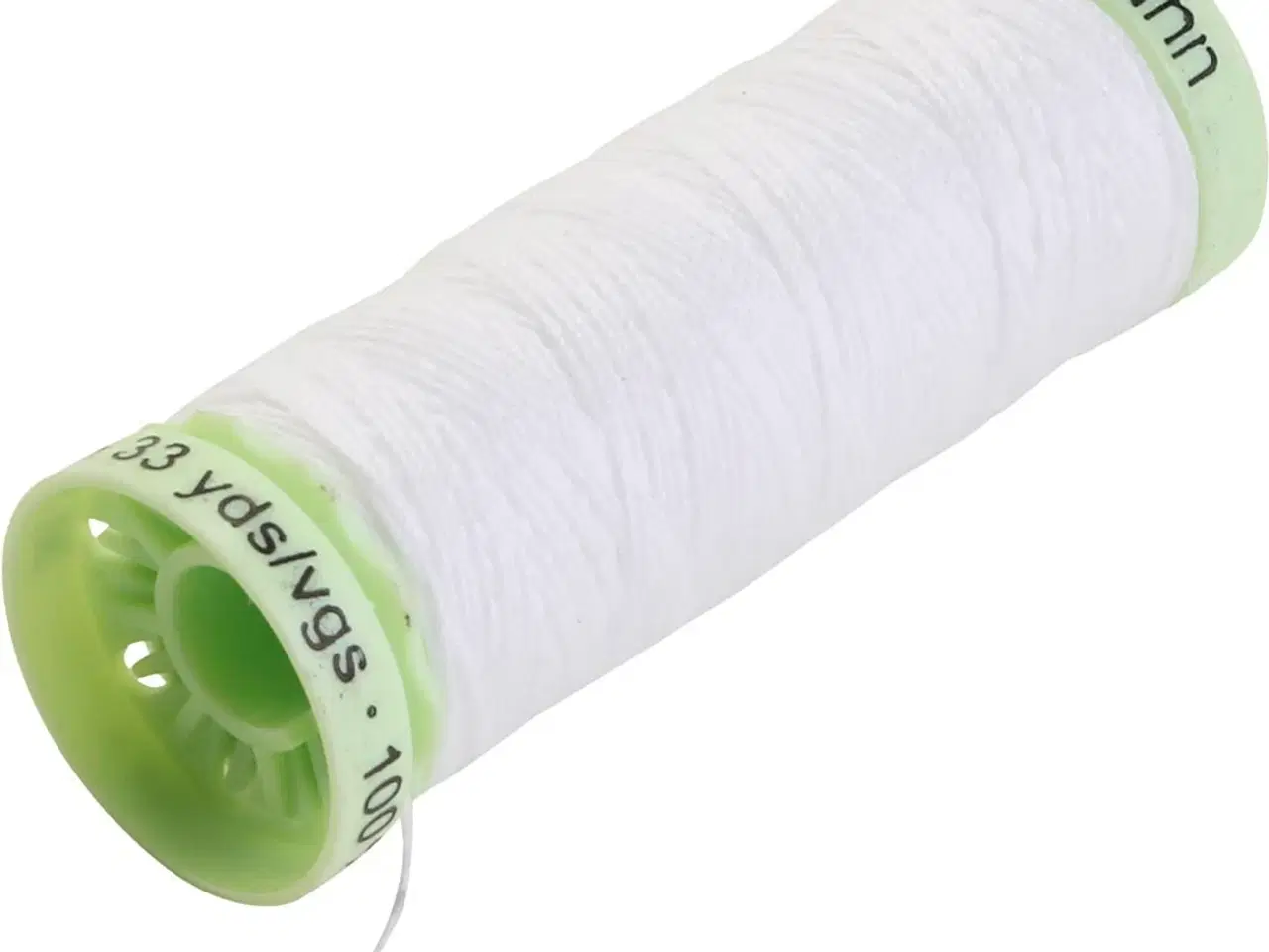 Billede 1 - Knaptråd, hvid, 30 m/ 1 rl.