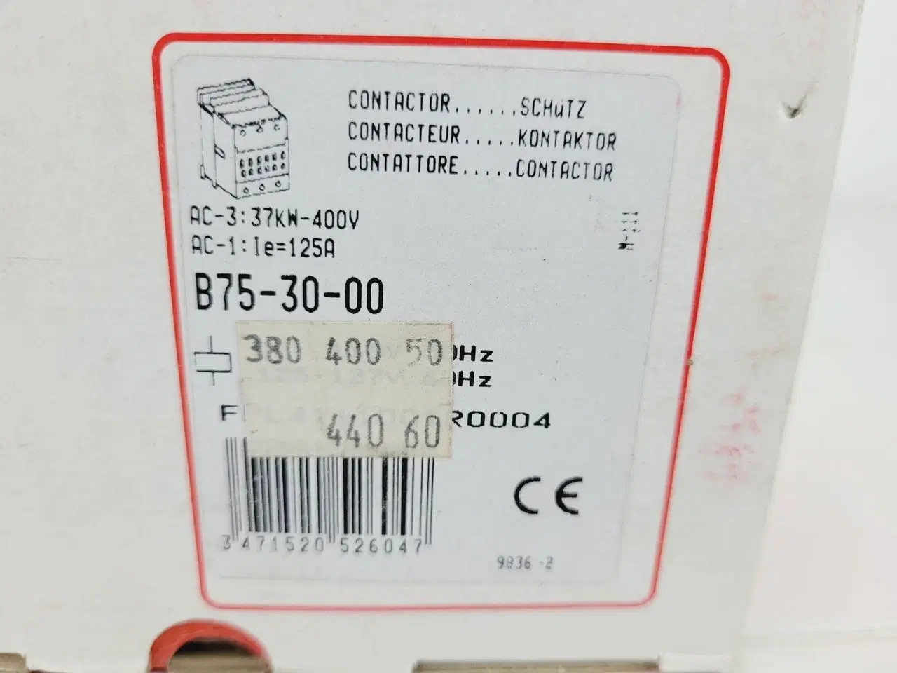 Billede 2 - ABB B75 Contactor