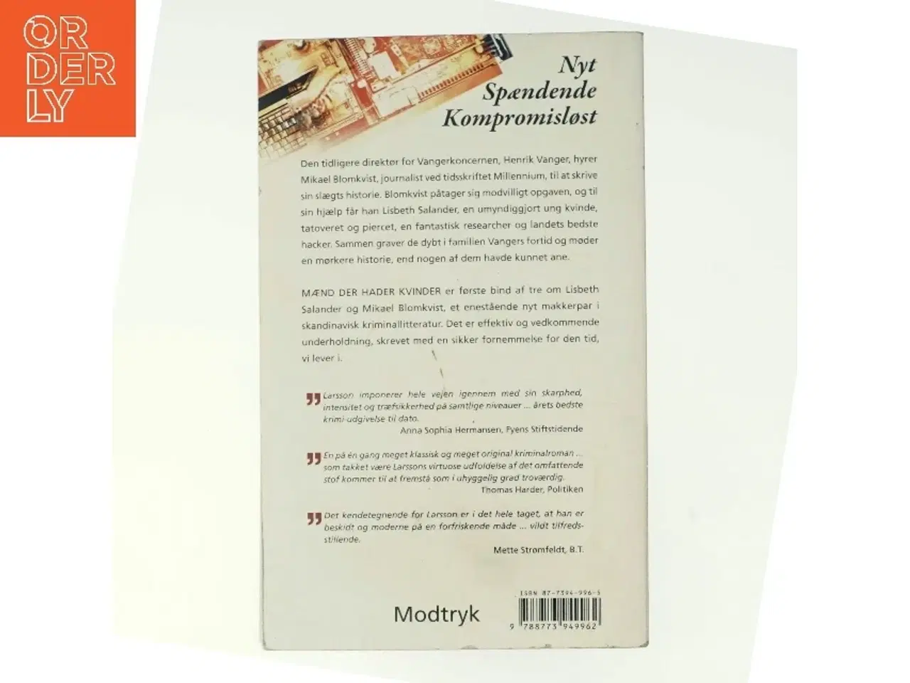 Billede 3 - Mænd der hader kvinder af Stieg Larsson, Stieg Larsson (Bog)