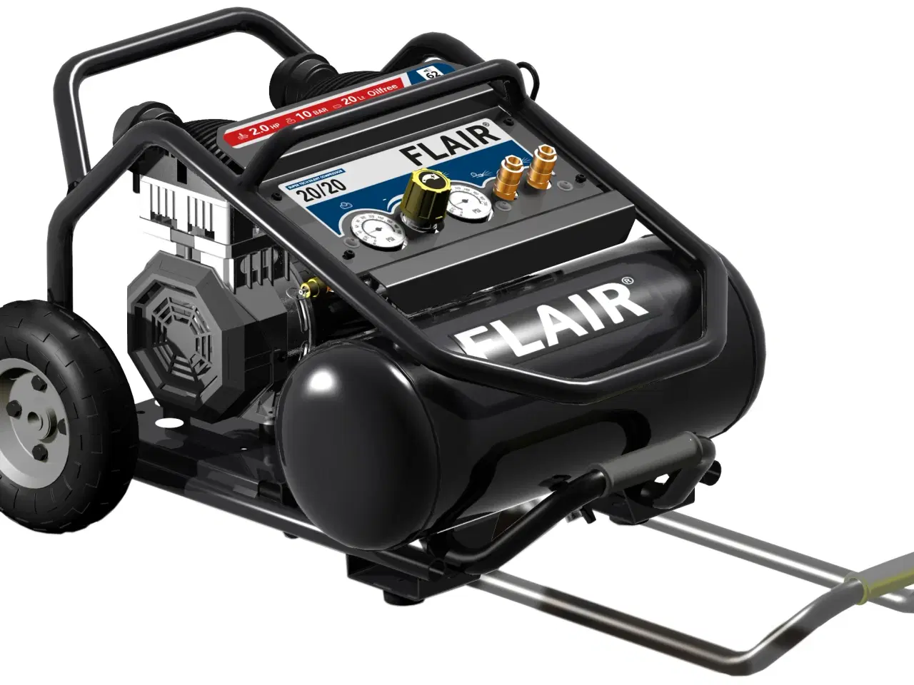 Billede 1 - FLAIR 20/20 kompressor, 230v. 2,0 hk, oliefri