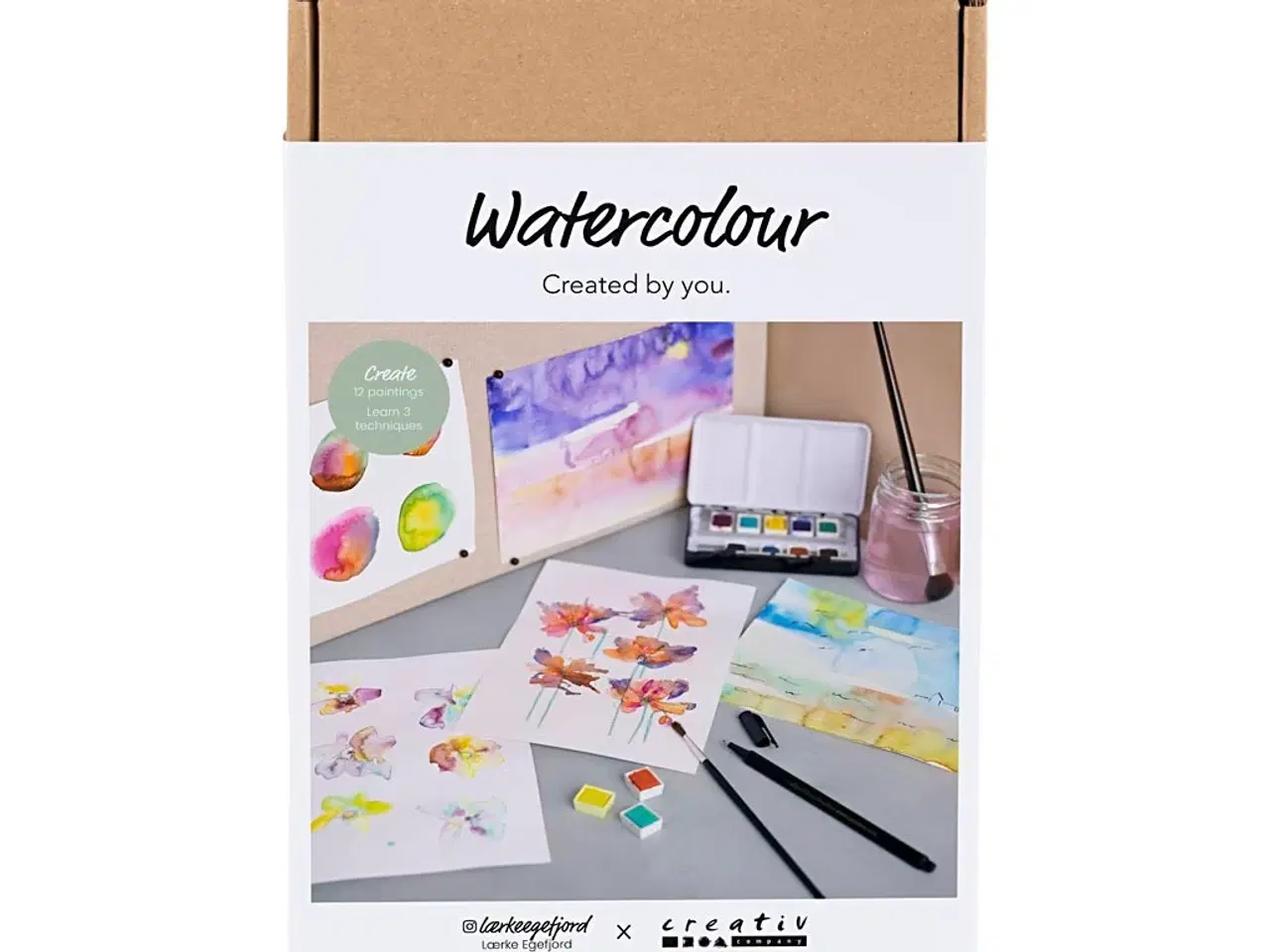 Billede 1 - DIY Akvarel Kit - Kreativitet i en Boks