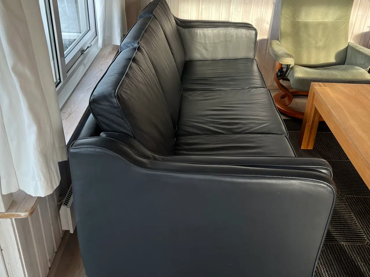Billede 3 - Læderstue med sofabord