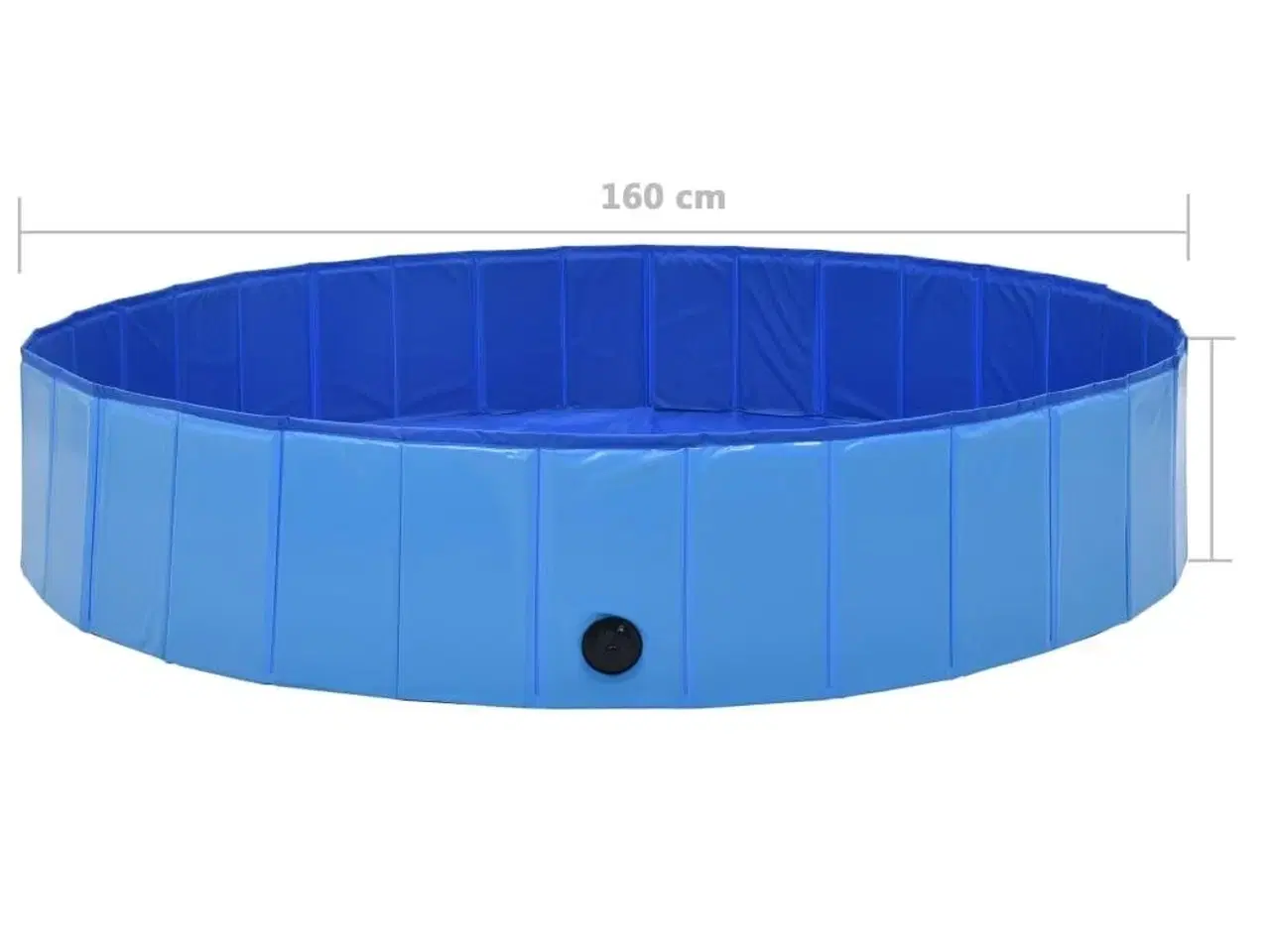 Billede 8 - Foldbart hundebassin 160 x 30 cm PVC blå