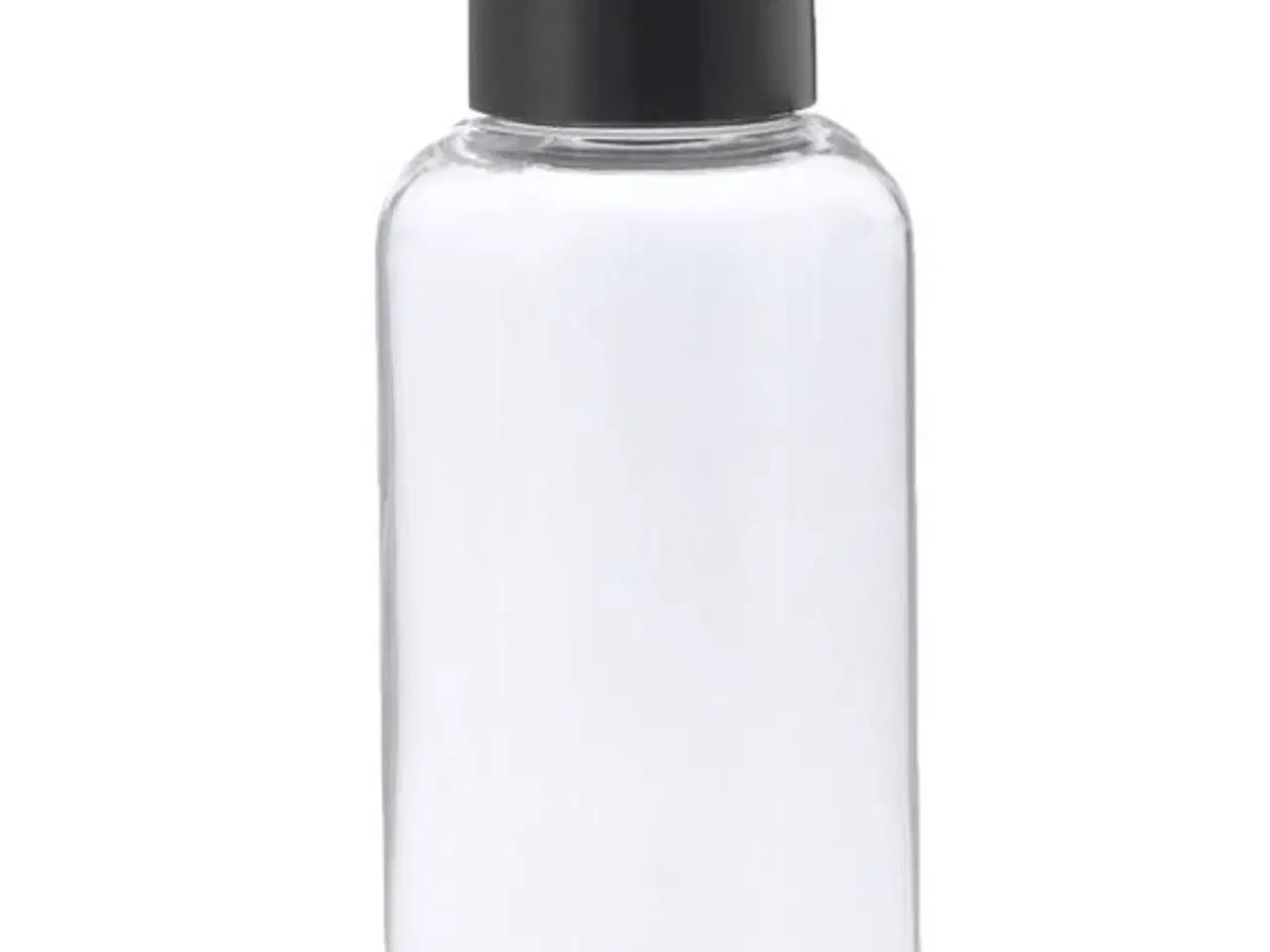Billede 1 - Klare plastflasker med sort låg 50 ml (100 stk.)