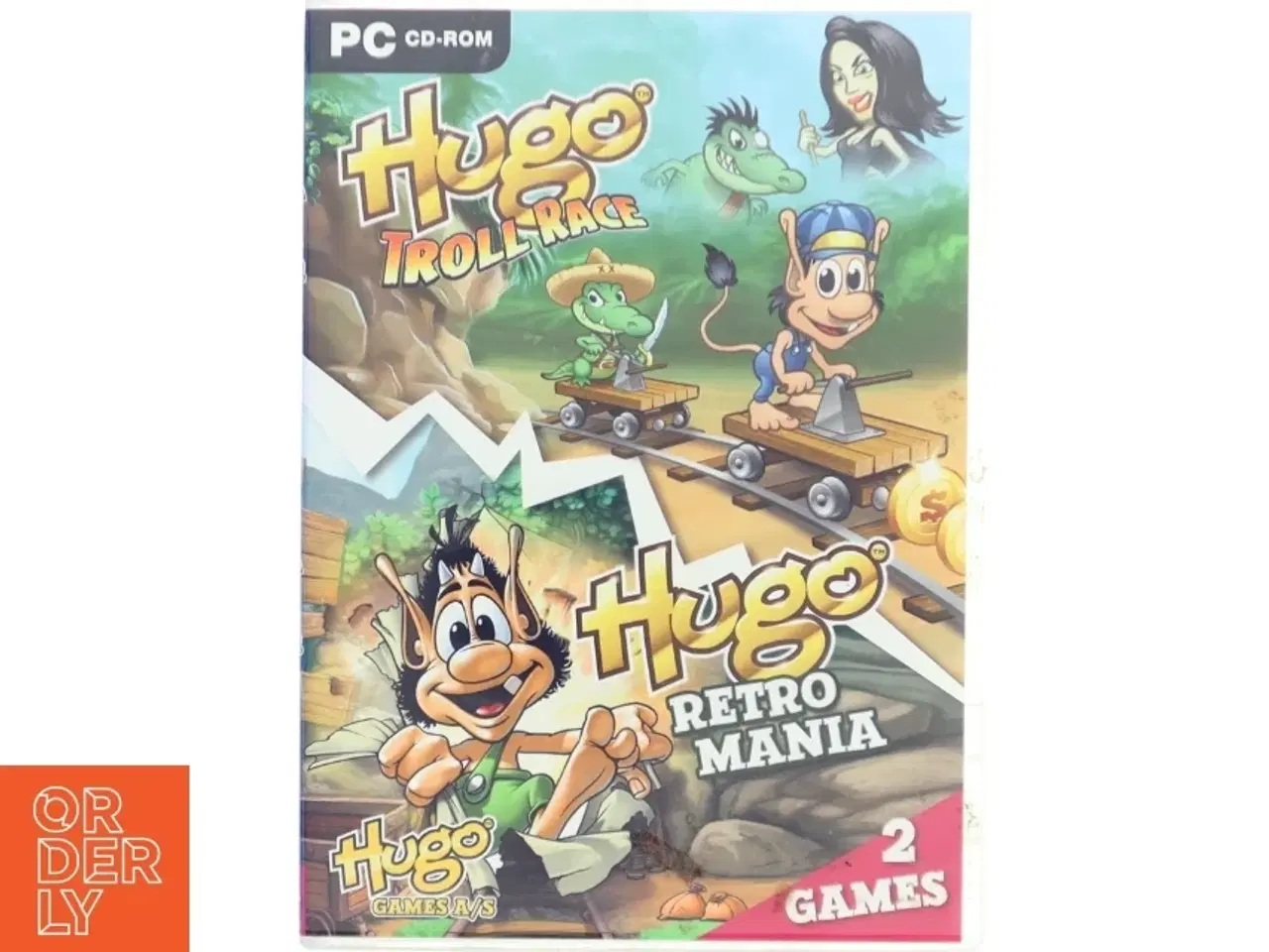 Billede 1 - Hugo Retro Mania og Hugo Troll Race PC Spil fra Hugo Games A/S