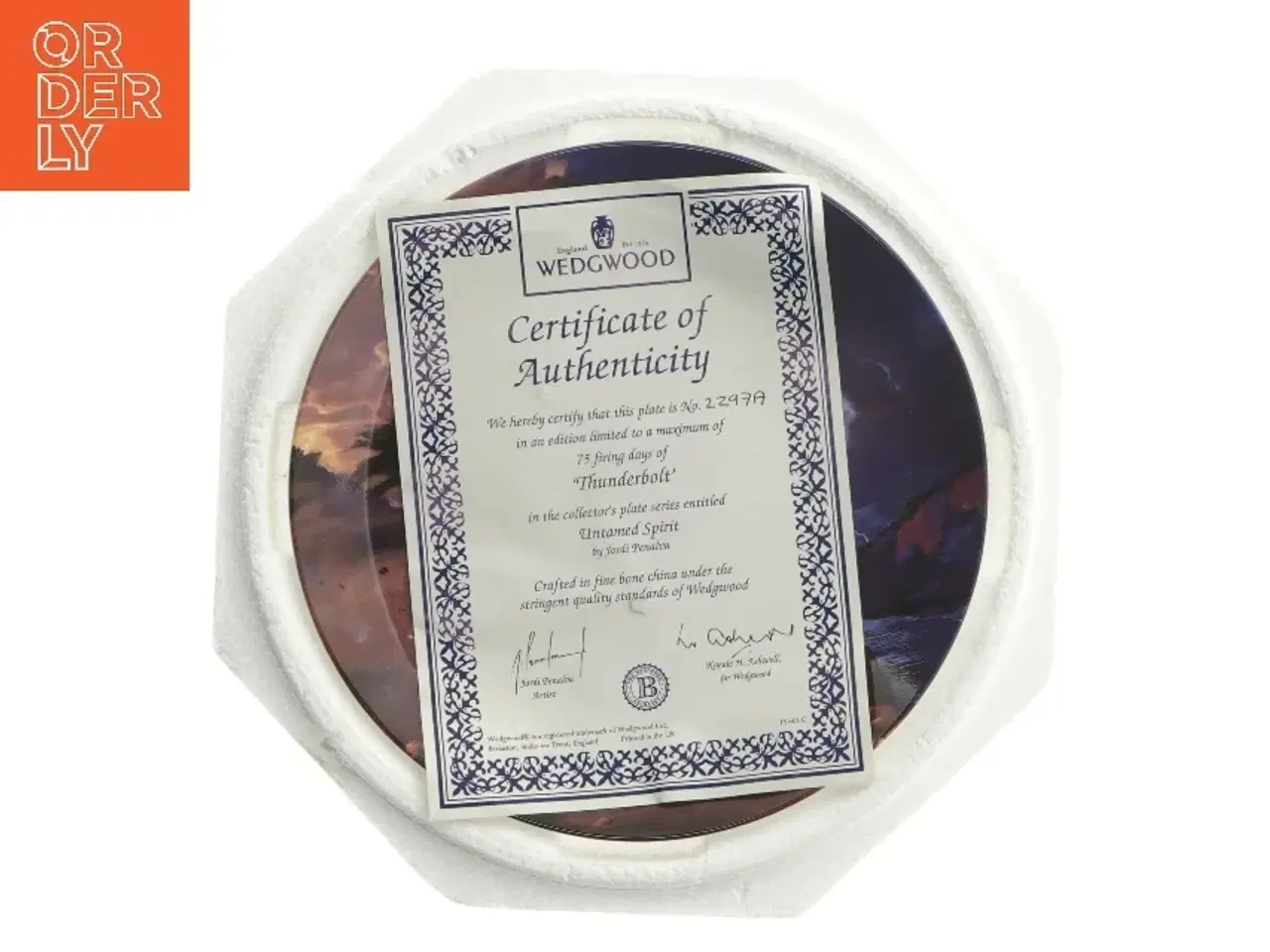 Billede 4 - Wedgwood dekorativ porcelænstallerken fra Wedgwood (str. Ø 20 cm)