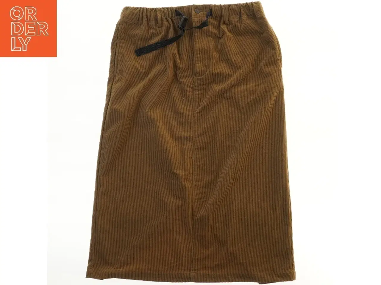 Billede 1 - Brun nederdel med elastik (str. 14-18 år cm)