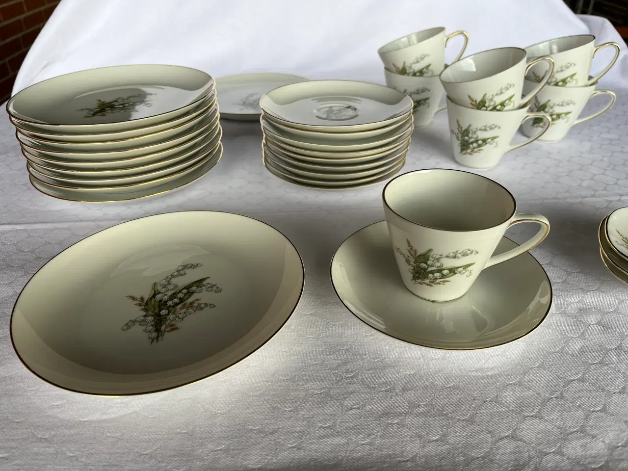 Billede 1 - Kaffestel Liljekonval