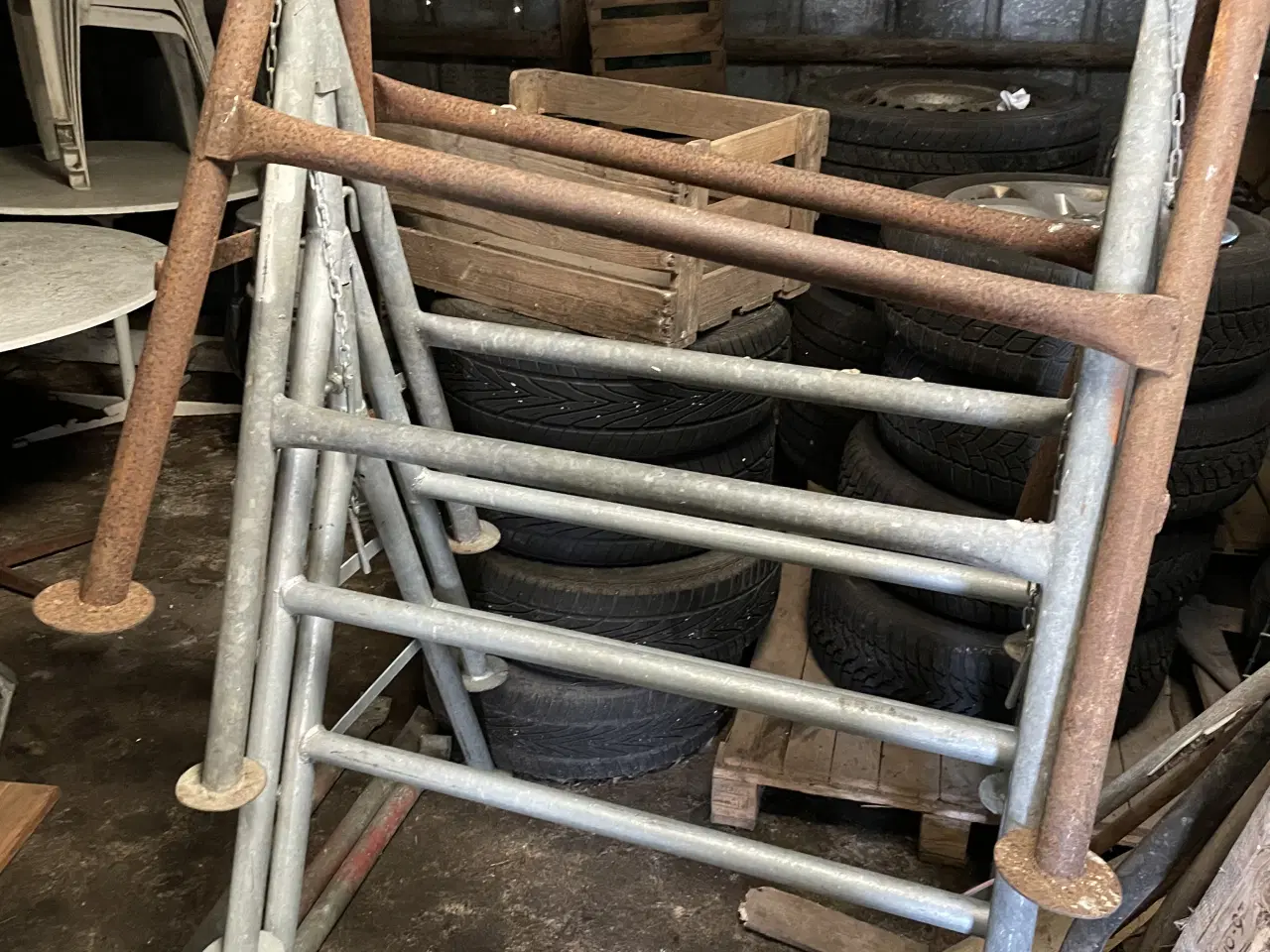 Billede 5 - Stillads 4 jumbo bukke 4 x Aludæk (305x60cm)