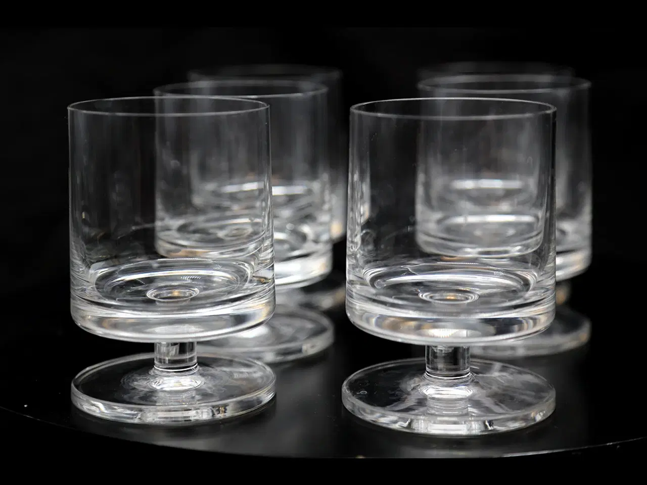 Billede 1 - Skandinaviske rødvinsglas i klart glas – sæt 6 stk