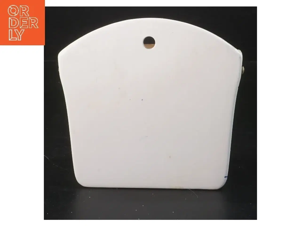 Billede 3 - Keramik væghængt krukke med trælåg (str. 14,5x15 cm)