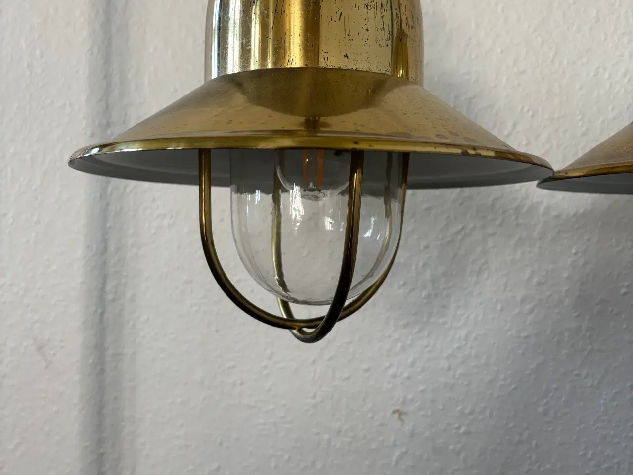 Billede 4 - Messing skibslamper i god stand 