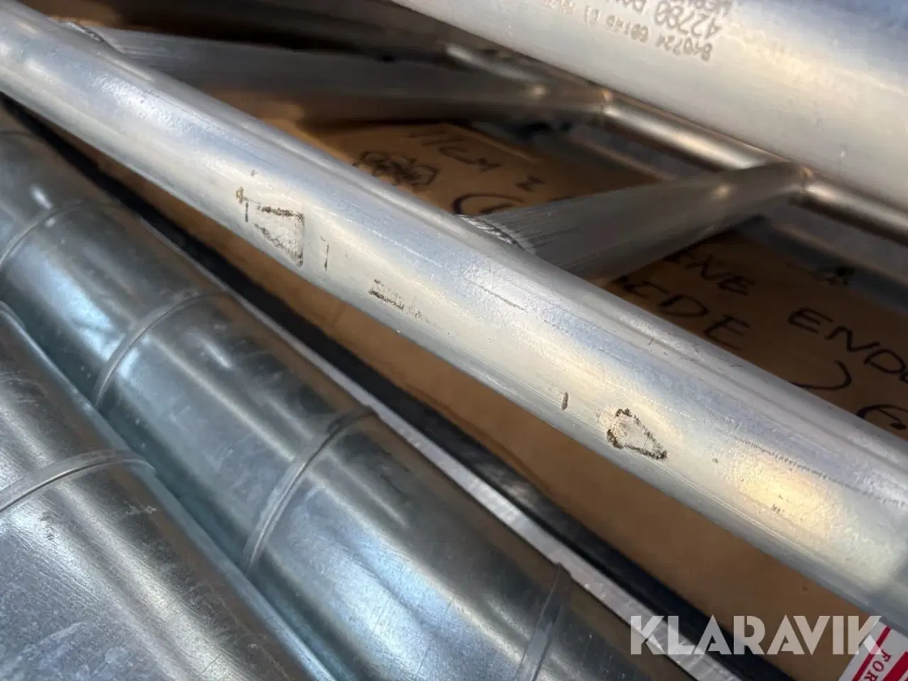 Billede 9 - Blandet lot rullestillads, rør, tagrender, stålbordplade