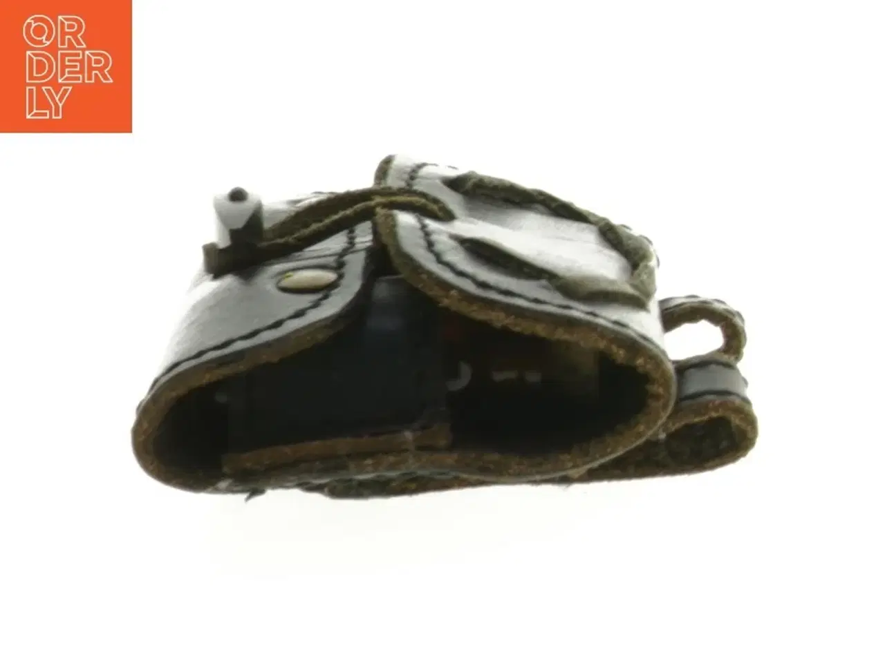 Billede 2 - Læderpung med eliksirflasker med kork-propper til bæltet (str. 8x10x2 cm)