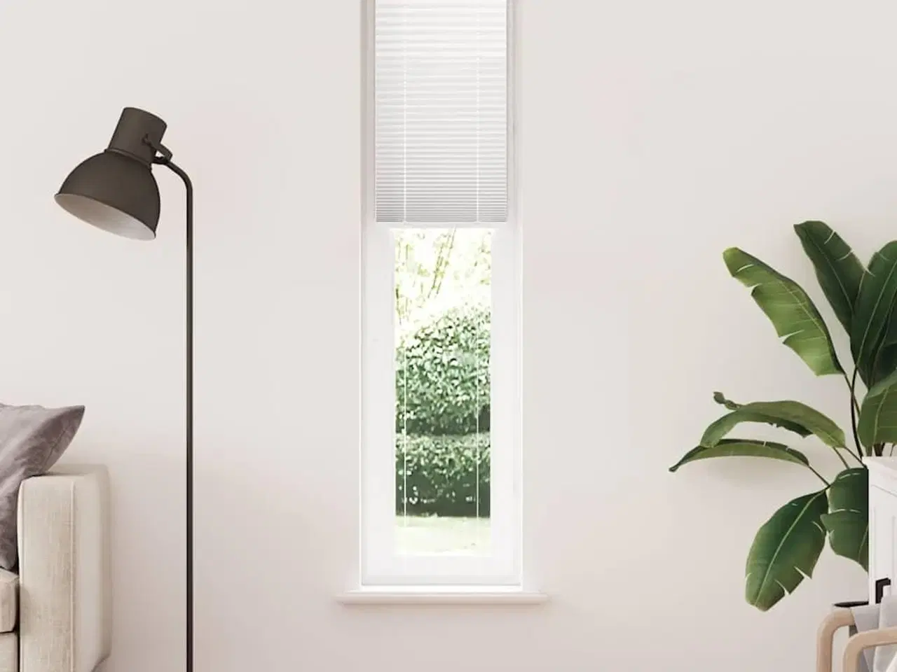 Billede 2 - Plisségardin Hvid 50x200 cm Stofbredde 49,4 cm Polyester