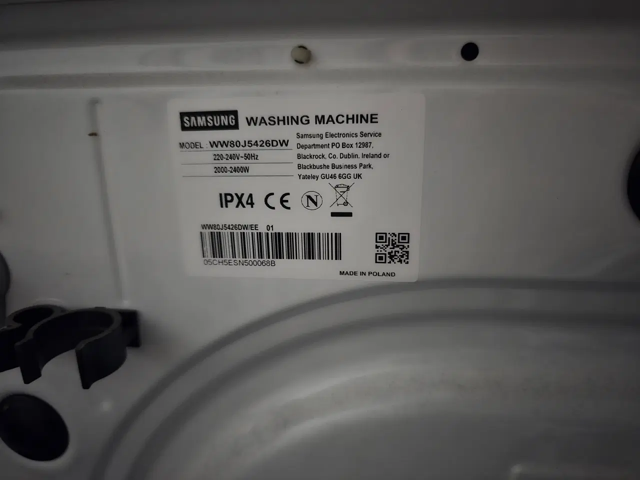 Billede 3 - Samsung WW80J5426DW 8 kg 1400 rpm