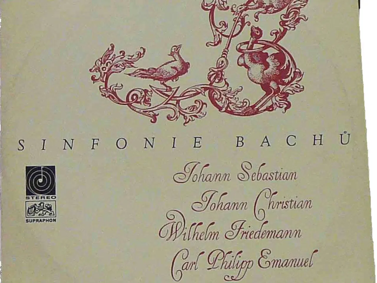 Billede 1 - Bach 3 symfonier, Supraphon LP 1969