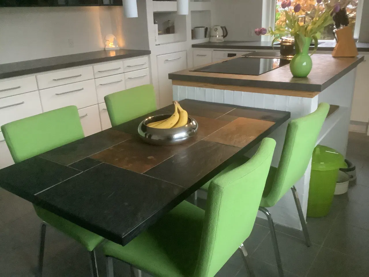 Billede 1 - 6 designer stole (Italienske) farve - grønne 