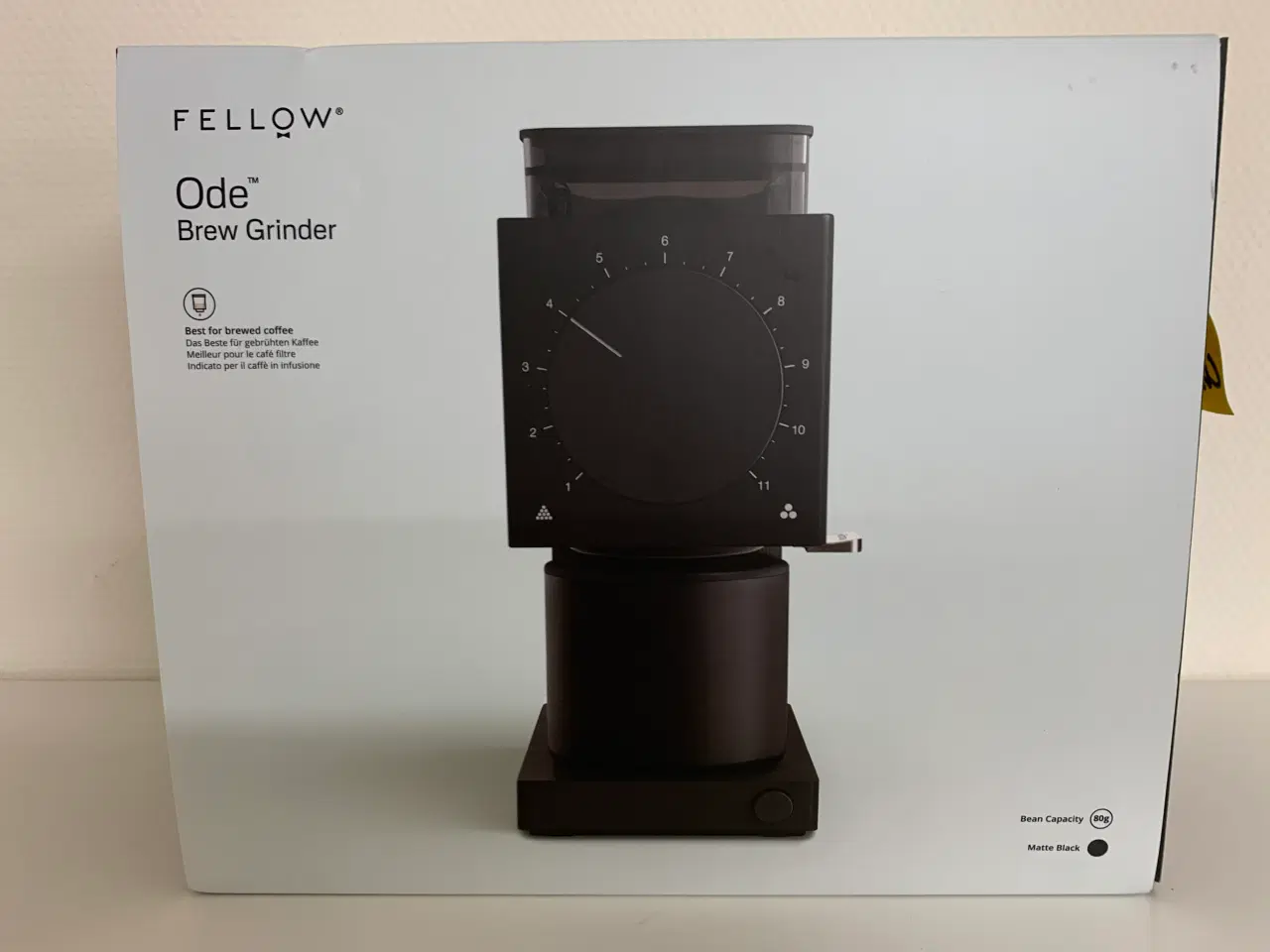 Billede 1 - Kaffekværn , Fellow Ode Grinder (Gen 1) sort 