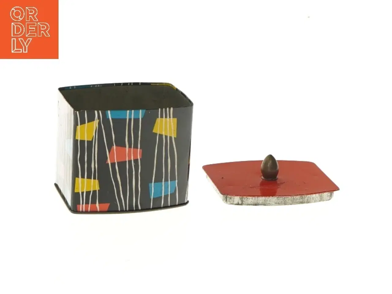 Billede 5 - Vintage blikboks med låg (str. 10x9 cm)