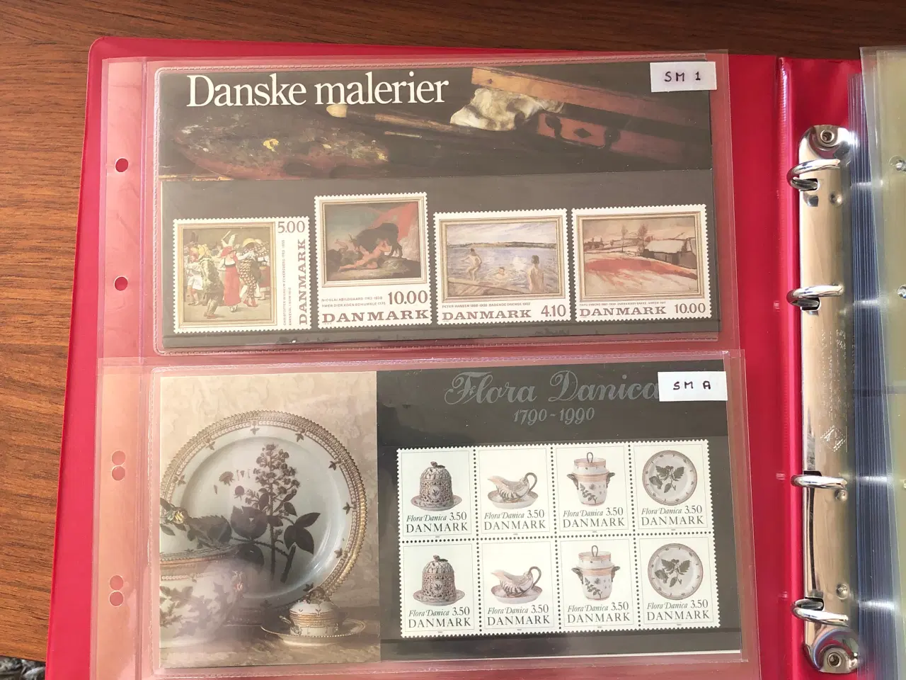 Billede 1 - Danmark postfriske souvenirmapper