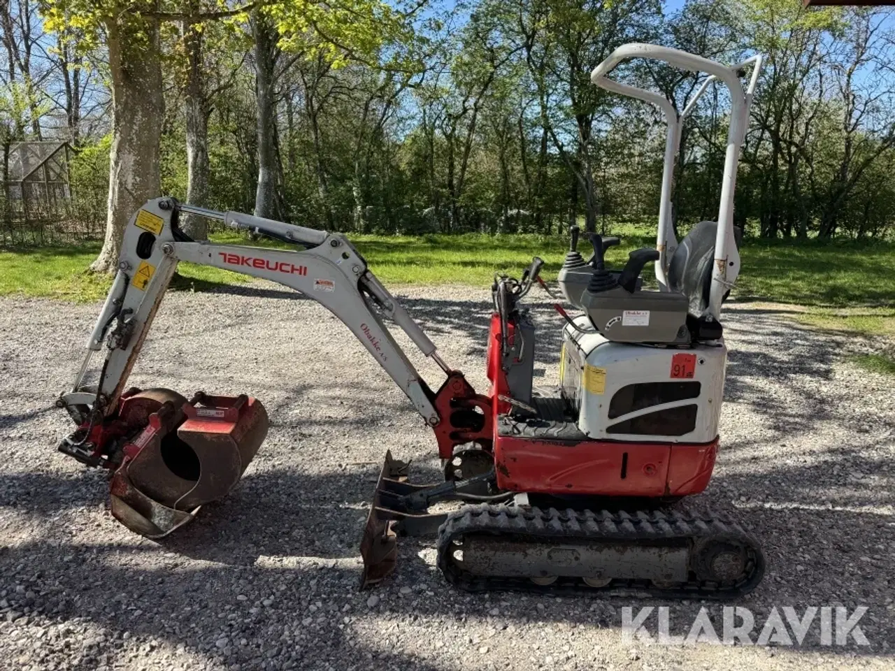 Billede 8 - Gravemaskine Takeuchi TB210 med skovlpakke