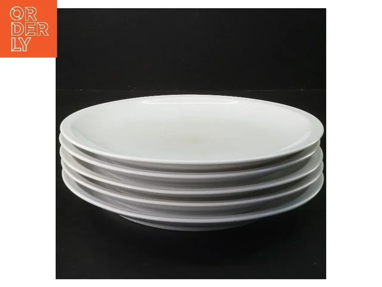 Billede 1 - Sæt af 5 middagstallerkener fra Lyngby (str. 5 stk Ø 24,5 cm)