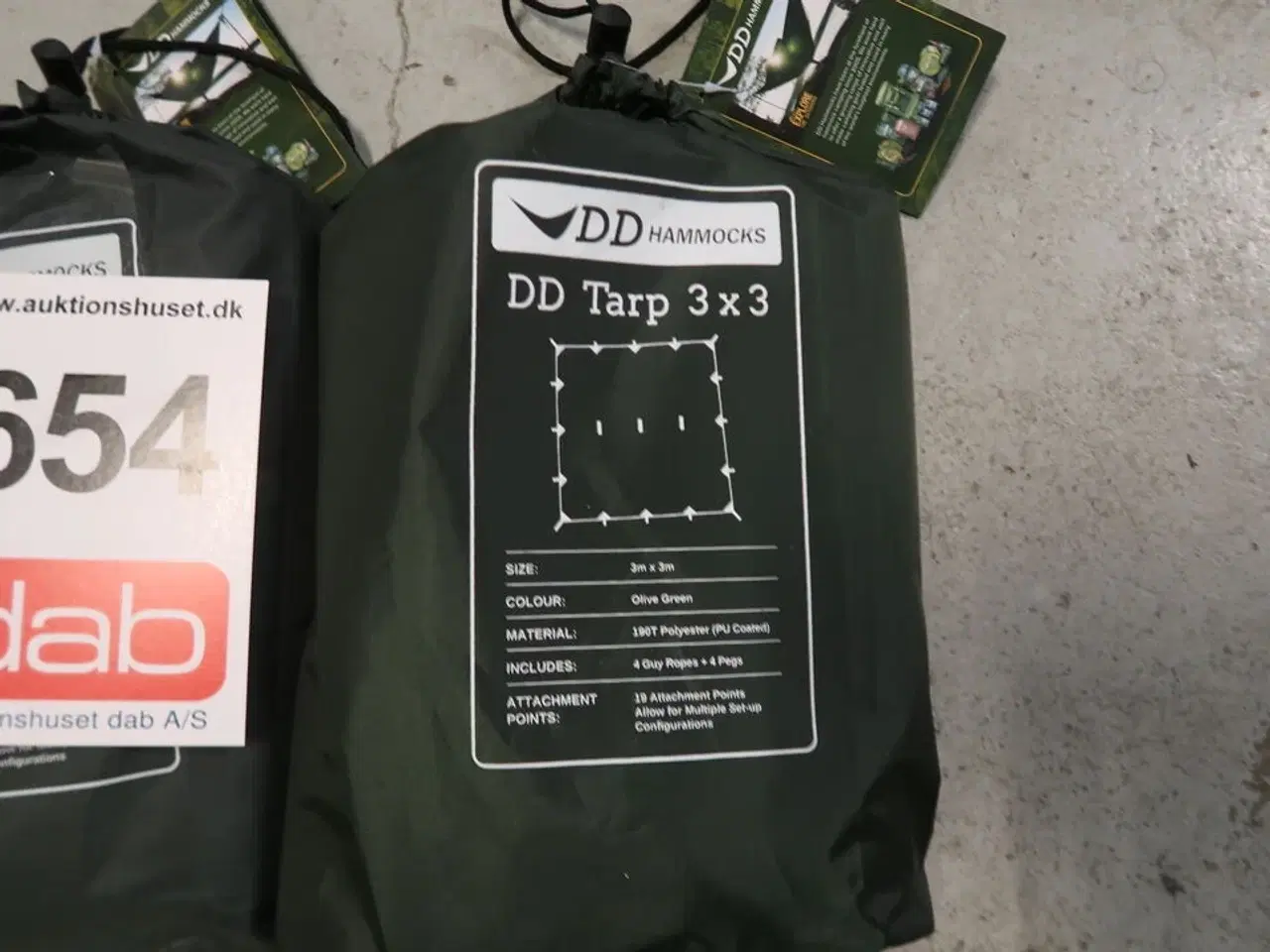 Billede 2 - 2 stk. Dd Hammocks Tarp 3 X 3 Meter