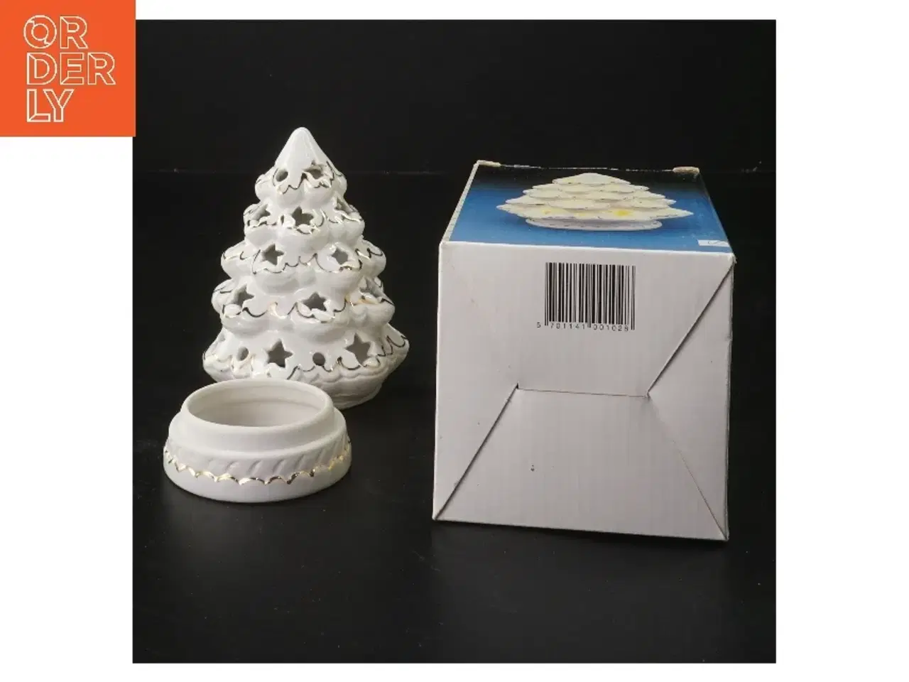 Billede 2 - Keramisk juletræ lysholder (str. Ø 8,5x h 12 cm)