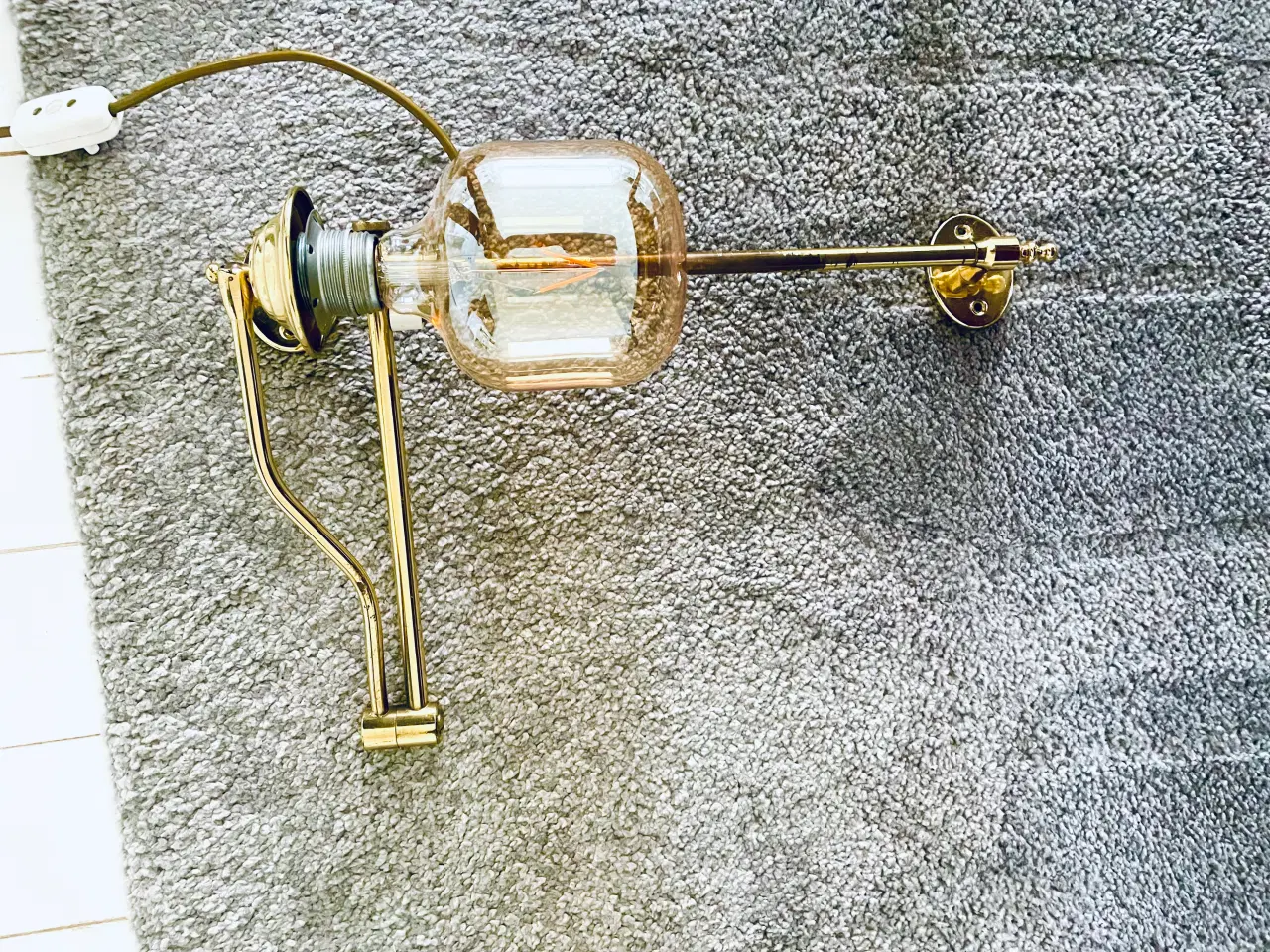 Billede 4 - Vintage messing lampe 