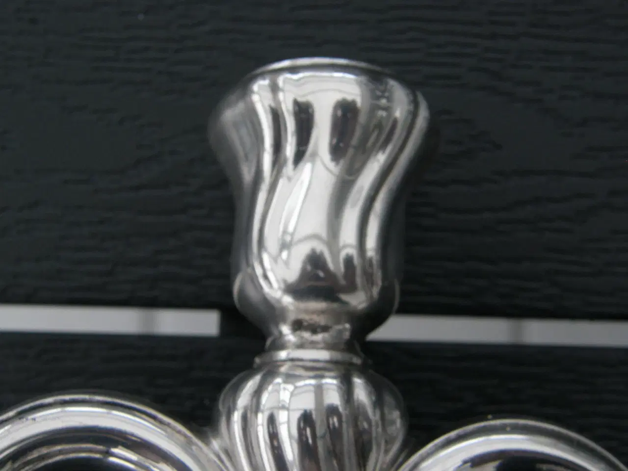 Billede 3 - Antik  3 armet sølvlysestage.