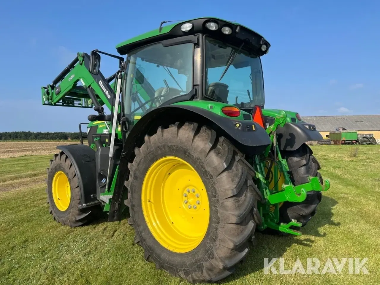 Billede 2 - Traktor John Deere 6120 R med frontlæsser