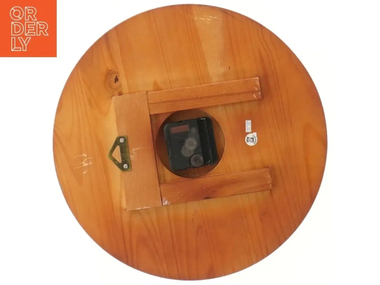 Billede 2 - Vægur med træramme (str. Ø 32x4 cm)