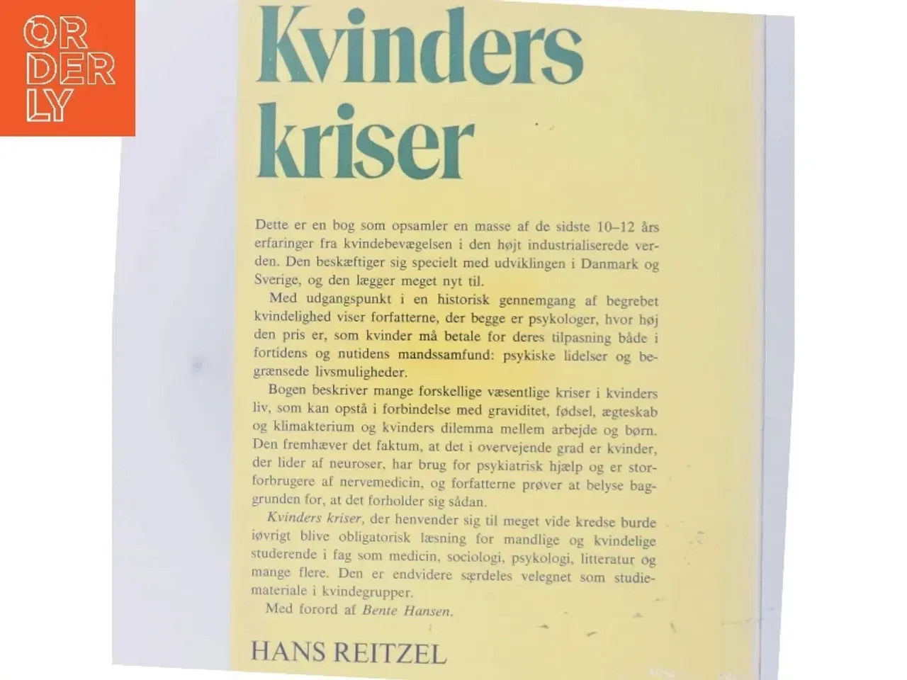 Billede 3 - Kvinders kriser bog fra Hans Reitzels Forlag
