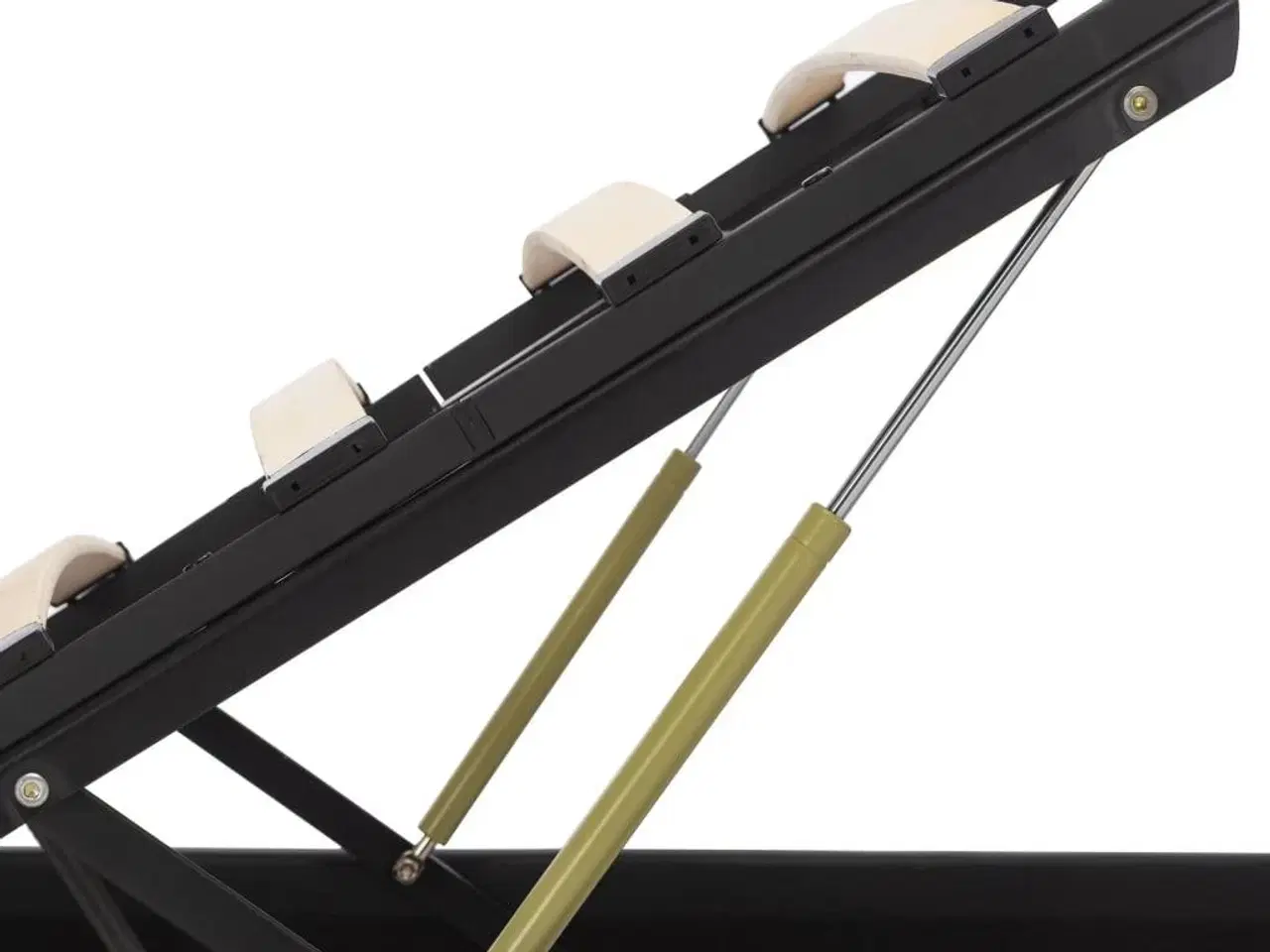 Billede 8 - Hydraulisk opbevaringsseng med LED 140x200 cm kunstlæder sort