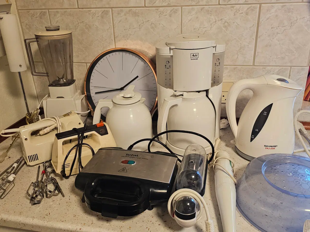 Billede 1 - Køkkenmaskiner stavblender æggekoger toaster elmix