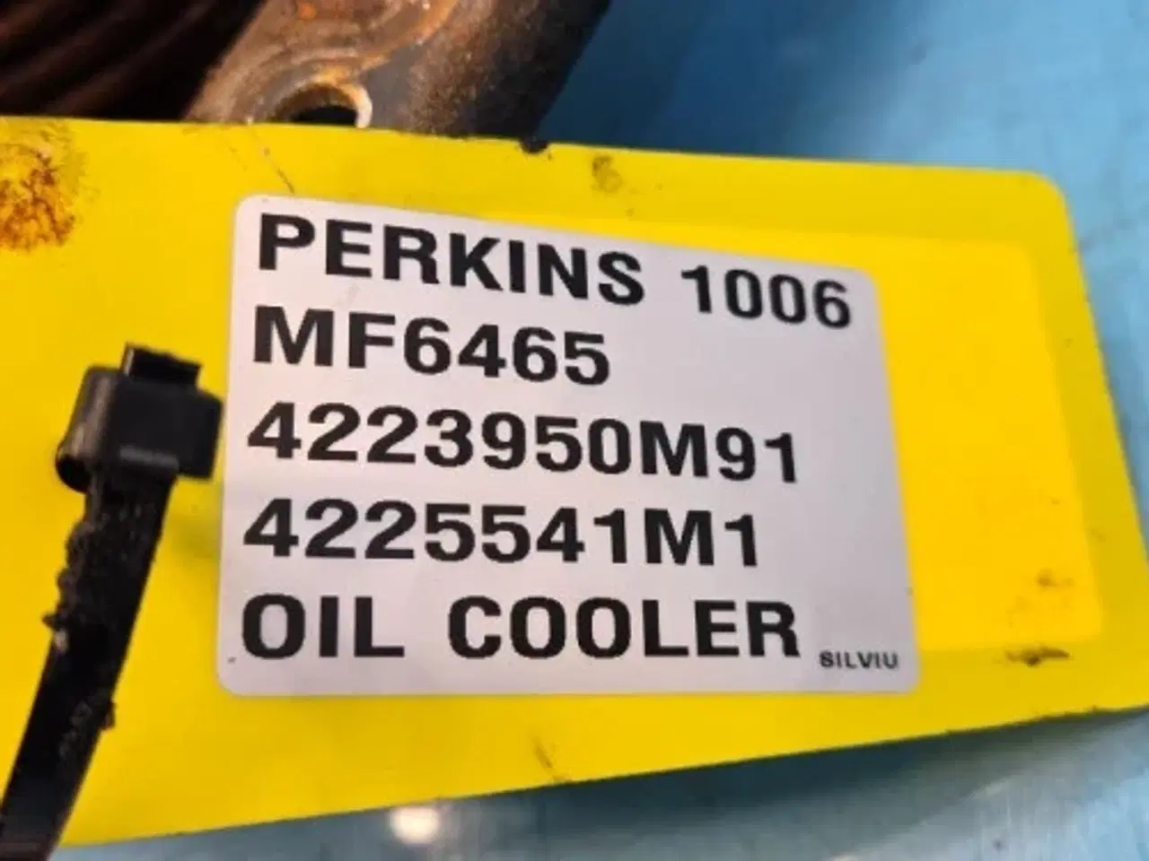 Billede 2 - Perkins 1006 Oliekøler 4223950M91