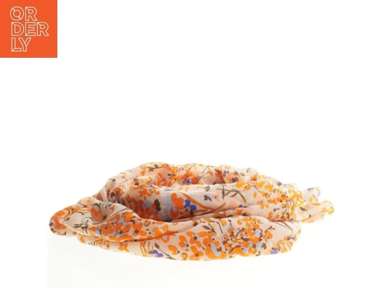 Billede 1 - Blomstret tørklæde fra Pieces (str. 95x70 cm)