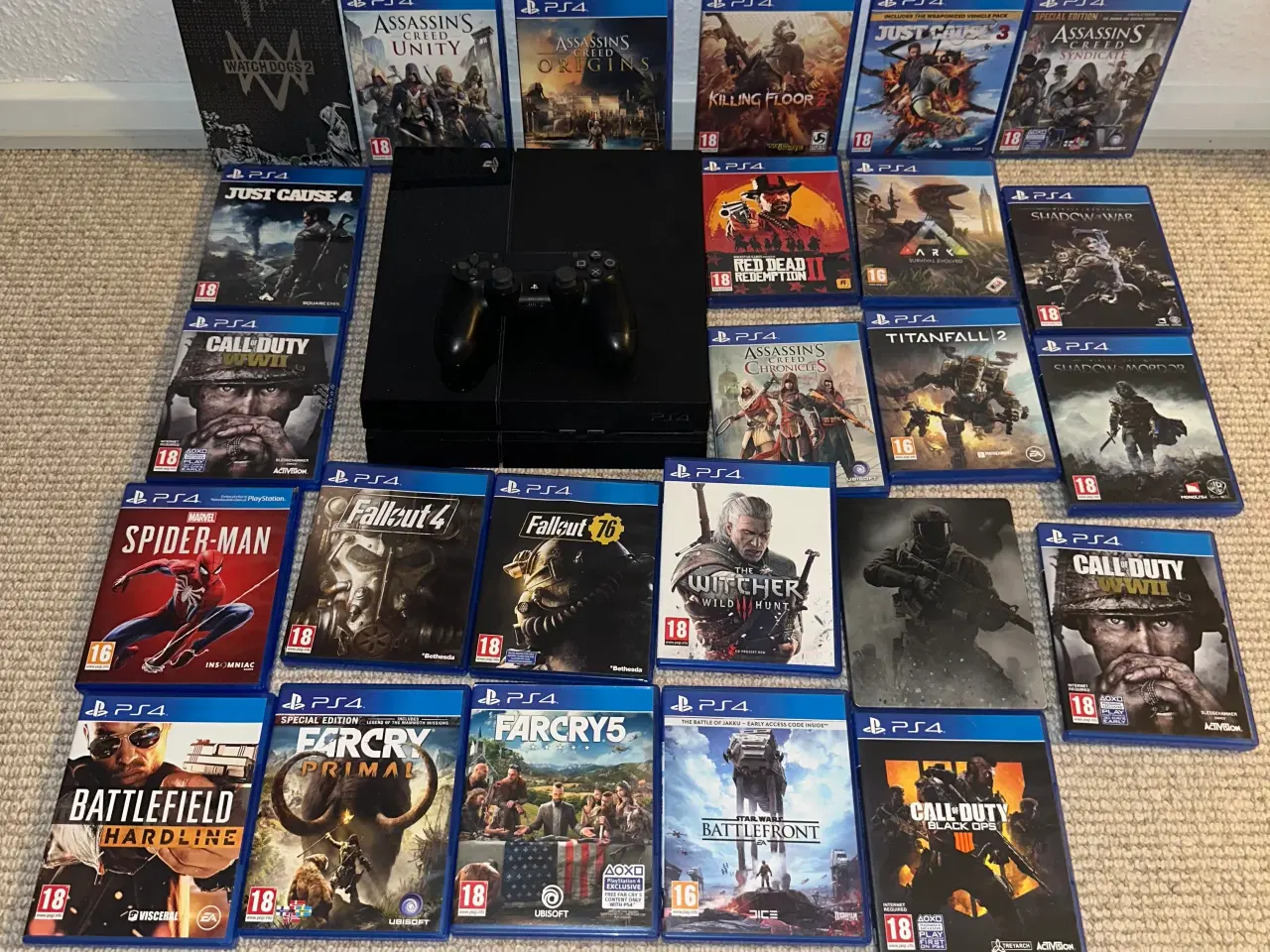 Billede 1 - PS4 + 25 Spil + controller