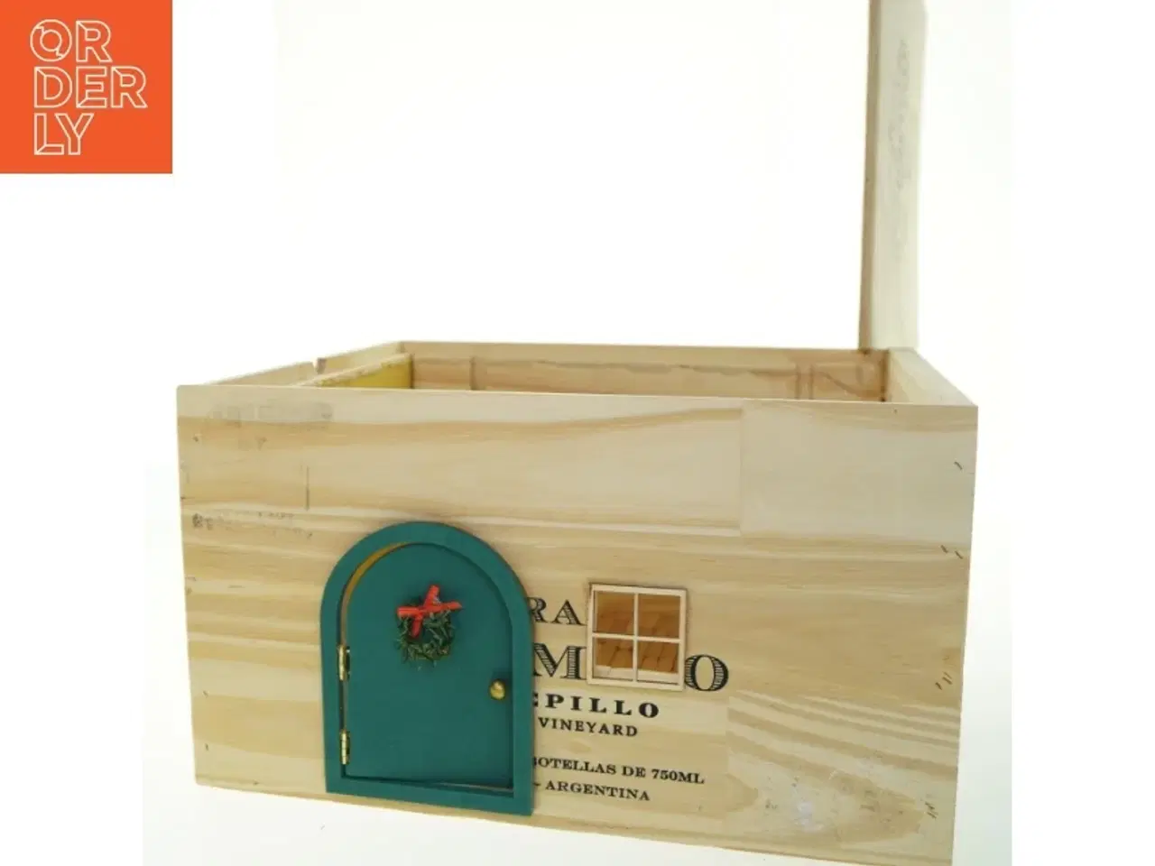 Billede 1 - Nisse-hjem i vintrækasse (str. 37x32,5x21 cm)