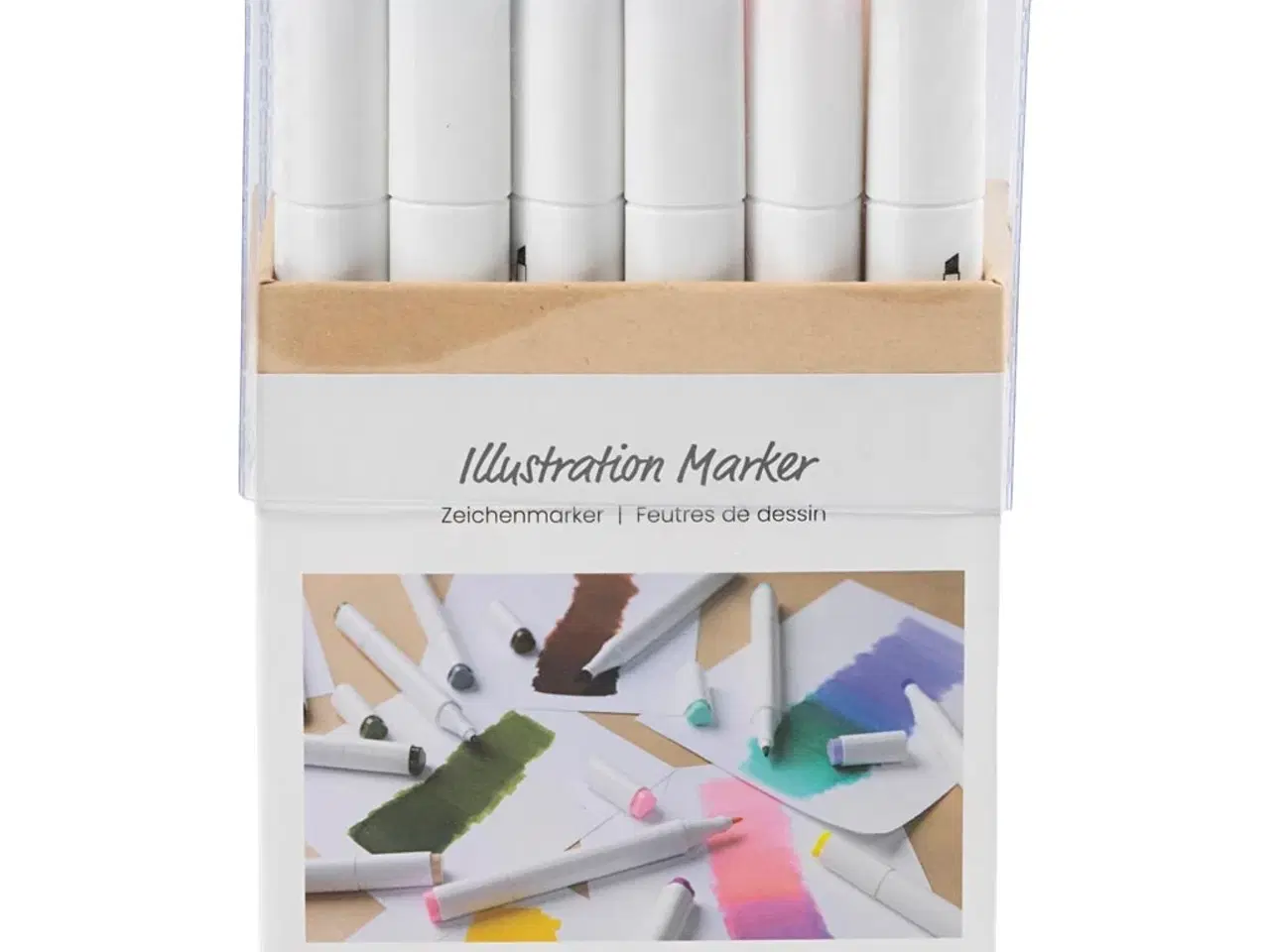 Billede 1 - Illustration Marker 24 stk. - Pastel & Standardfarver