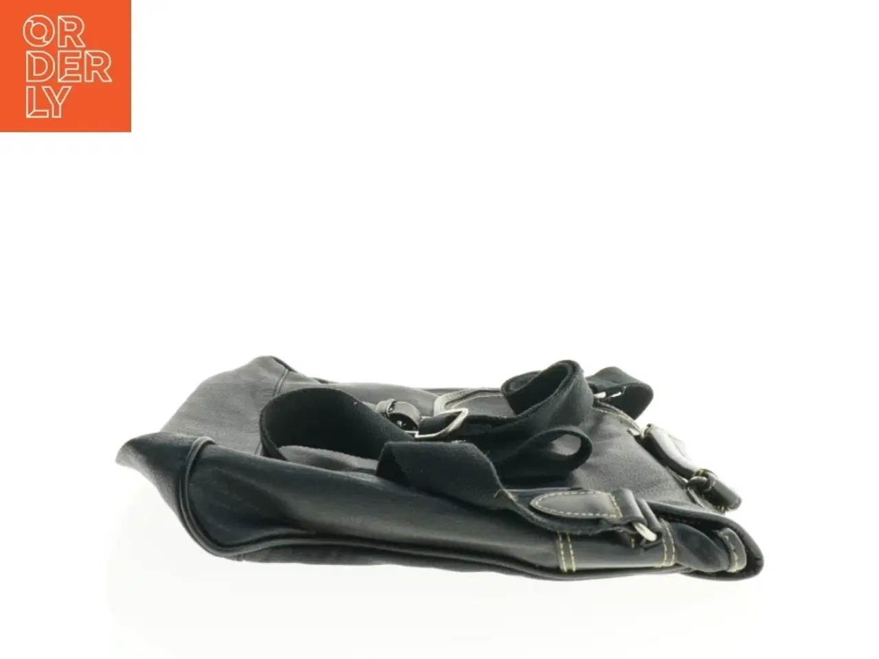 Billede 2 - Sort skuldertaske (str. 40 x 34 cm)