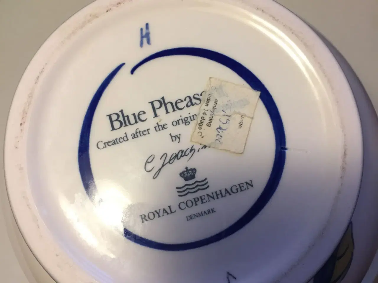 Billede 3 - Royal Copenhagen - blå fasan