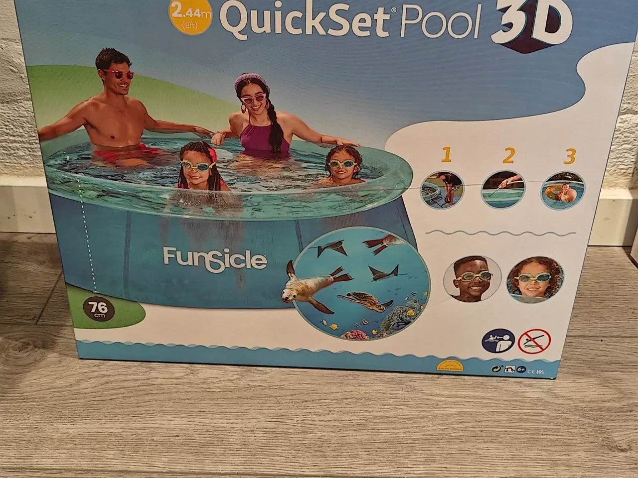 Billede 1 - Pool - Ny ubrugt - 2,44 x 0.62 cm