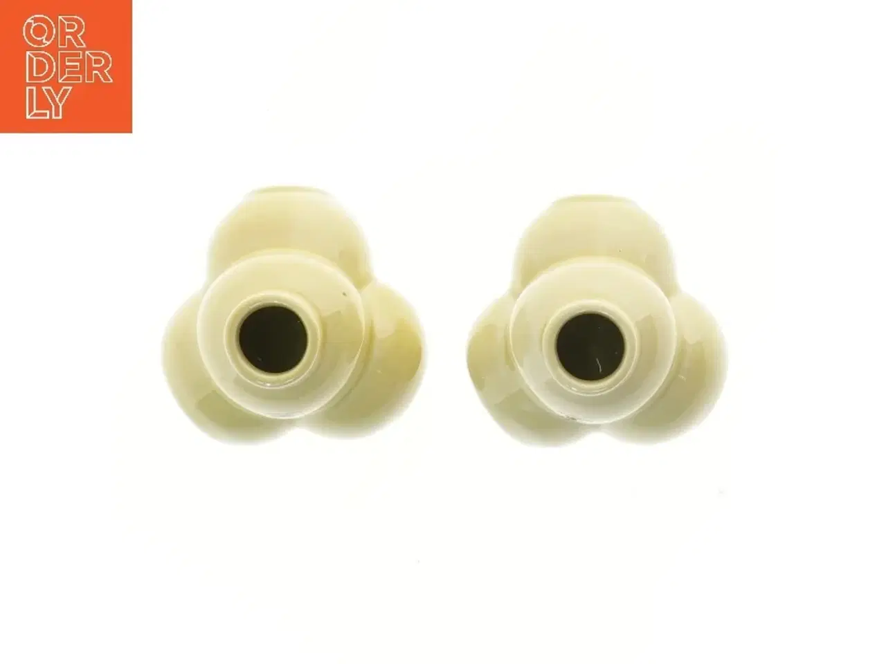 Billede 5 - Kähler vaser/lysesteger/fyrfadsstager. 3 i en fra Kähler (str. Ø 10 cm)