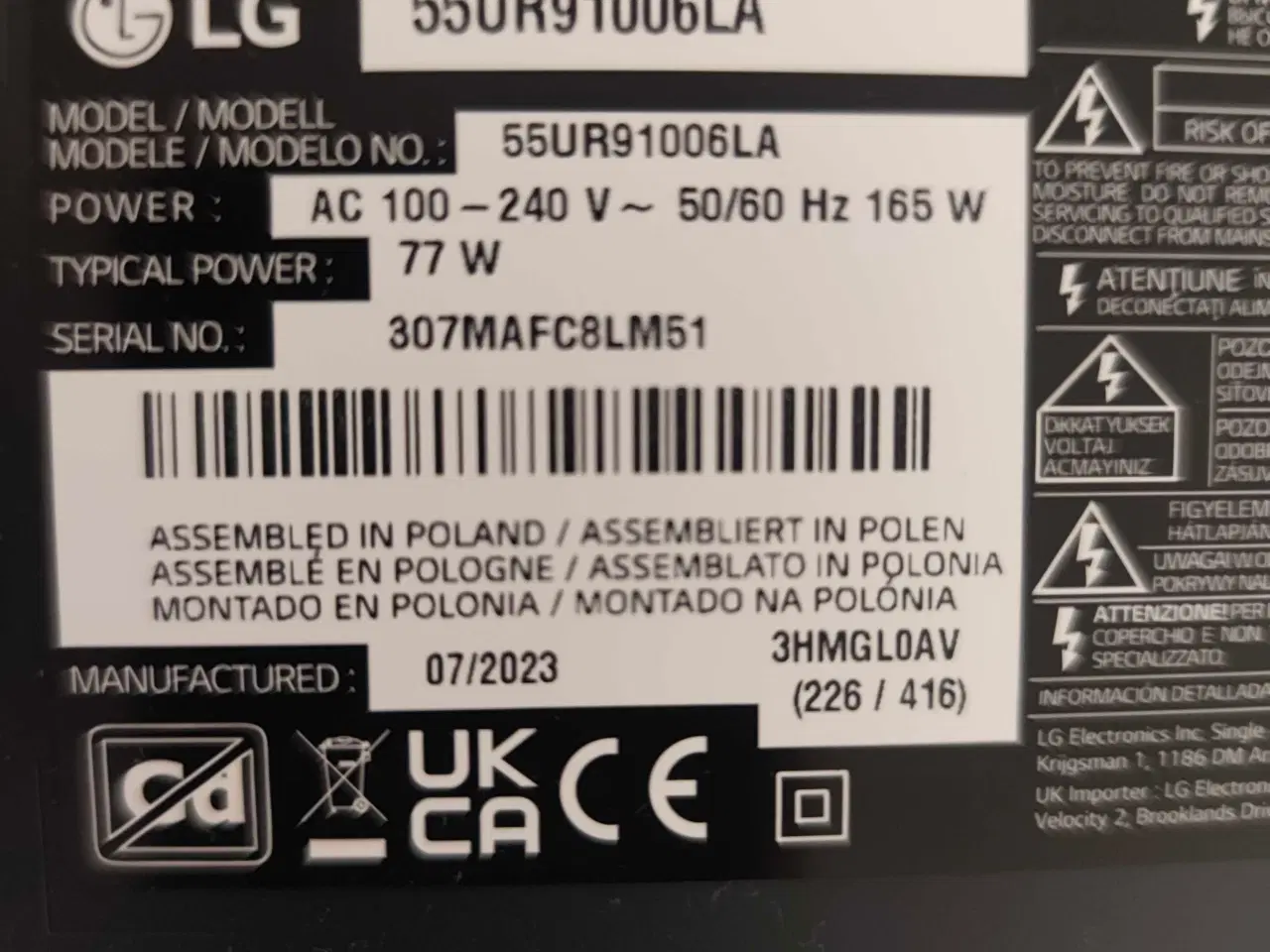 Billede 7 - LG 55" 4K UHD LED TV a5 Gen6 Ai Processor 4K