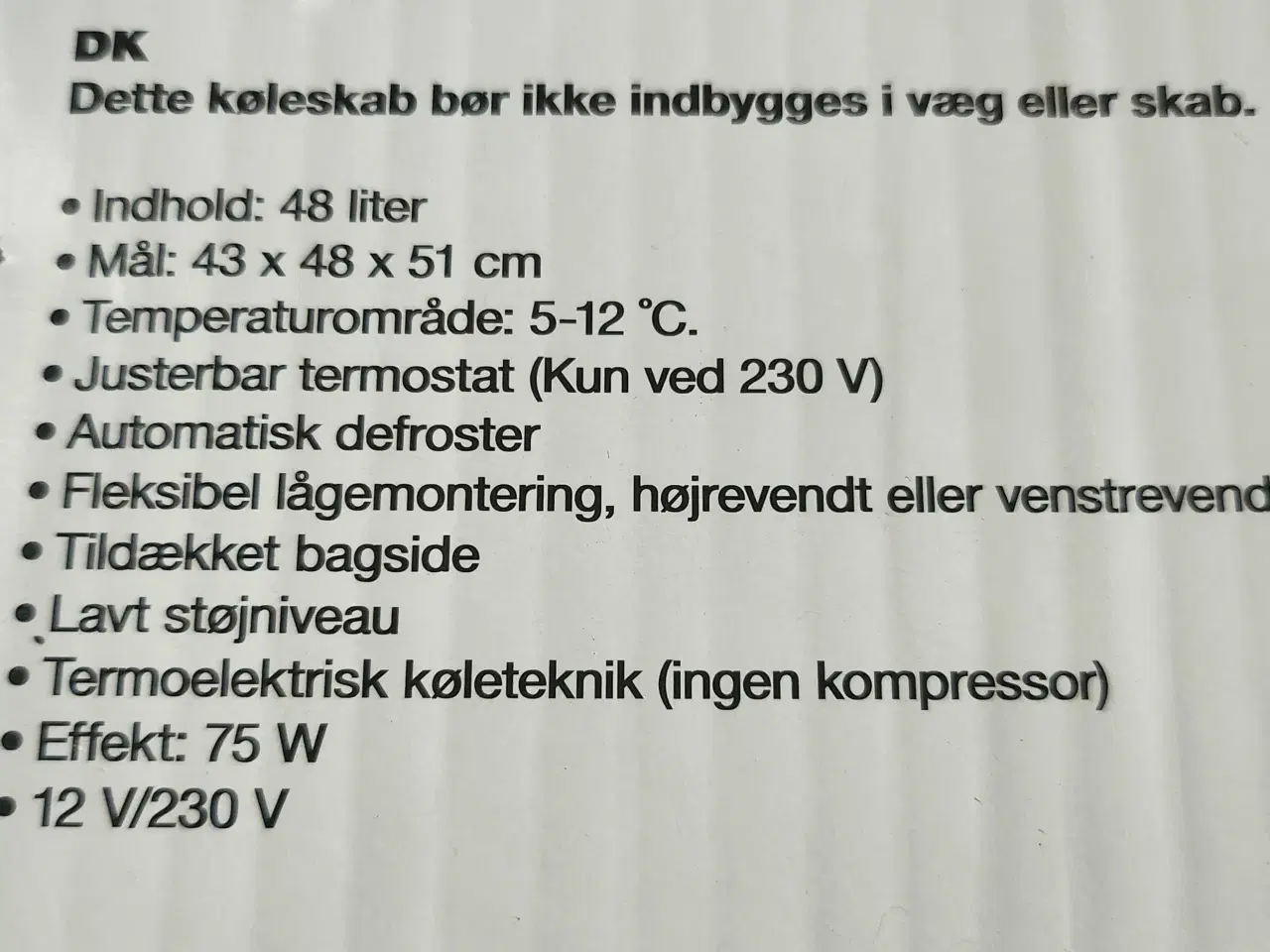 Billede 4 - Camping køleskab 12V/230V