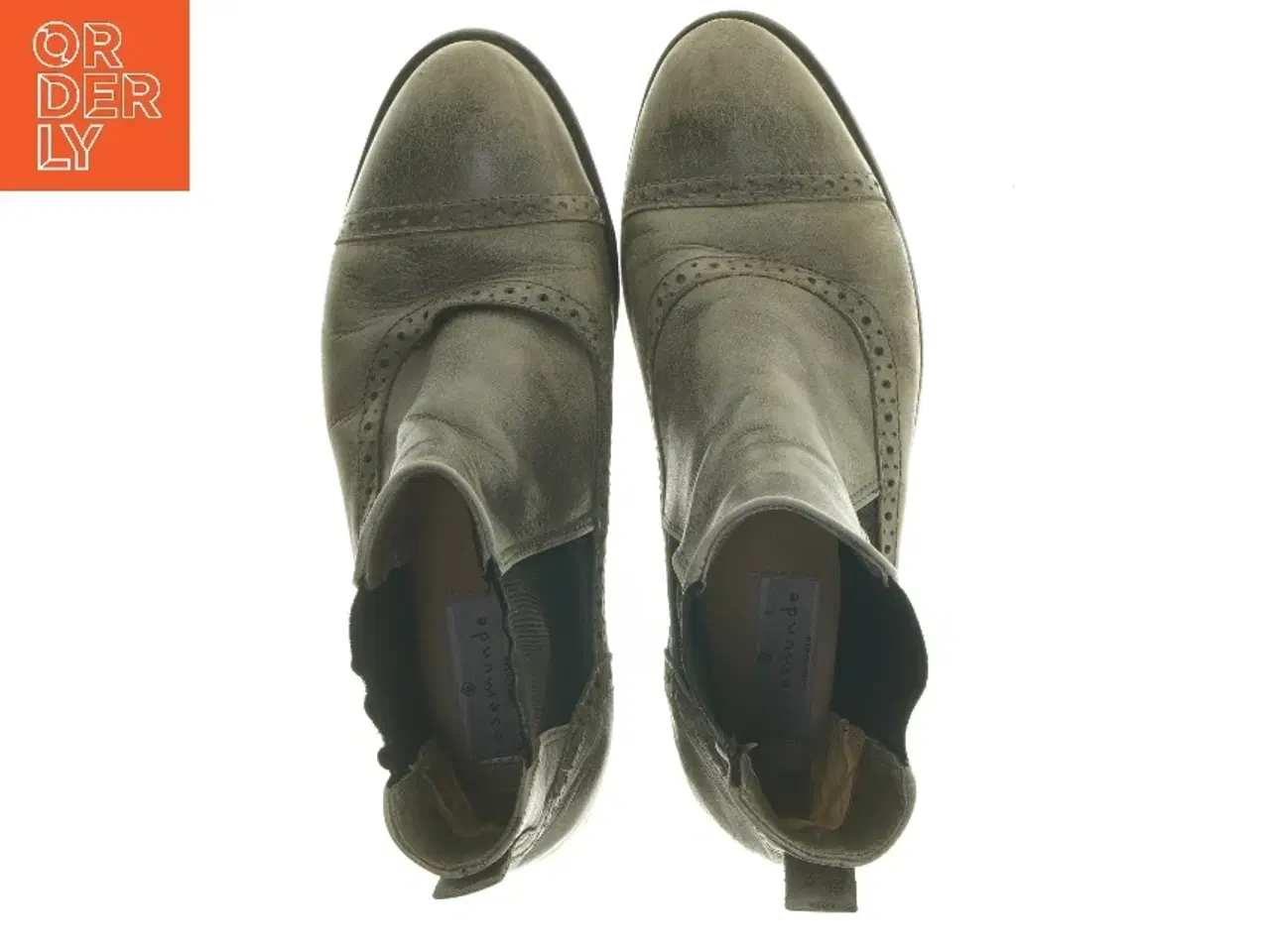 Billede 5 - Grå læderstøvler (str. 38 )