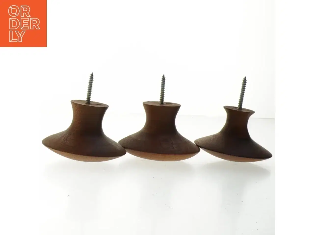 Billede 3 - Træ knager i egetræ (str. Ø. 10 cm. længde, 11 cm)